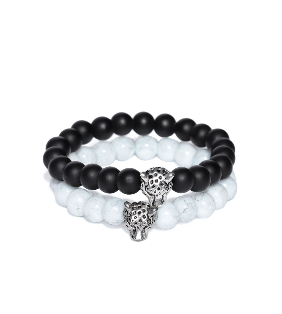 YouBella Set of 2 Beaded Elasticated Bracelets